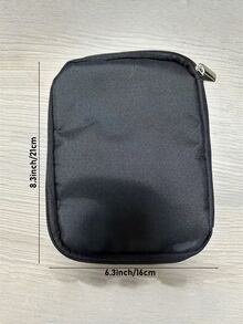 1 buah Kotak Penyimpanan Tali Jam Tangan Nilon, Tas Organizer Portabel untuk Perjalanan untuk Tali Jam Tangan, Kabel Data, Cocok untuk Tali Jam Tangan Apple, Earphone, Pengisi Daya, Perhiasan, Kosmetik, dan Aksesoris Lainnya (Tata Letak Internal Acak) - MultiWarna - View 3