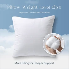 This Cushion Inner Is Fully And Evenly Filled, Highly Elastic And Fluffy Without Collapsing, Soft And Supportive For Leaning And Hugging, No Clumping Or Deformation With Long-Term Use - White - View 2