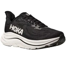 HOKA Clifton 10 Men's Running Shoes - Lightweight Everyday Road Trainers - Black/White | 1162030-BWHT - 彩色 - 查看 2