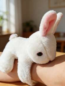 Cute Rabbit Plush Doll - Soft Stuffed Animal Doll With Pink Ears, Vivid Eyes And Fluffy Fur, Ideal As Birthday, Christmas, Easter, Halloween Gift For Girls And Women, Party Favors, Adorable And Fun Design - Multicolor - View 6