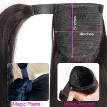 BINF Valentine's Date Look Human Hair Body Wave Ponytail With Magic Paste Warp Around Spring Flower Sea Check-In 100% Brazilian Virgin Human Hair Ponytail For Women Natural Color Valentine's Confession Look 8-24Inch Body Wave Ponytail Extension Human Hair Spring Outing Style Wrap Around Magic Paste Ponytail Clip In Spring Flower Sea Check-In Real Brazilian Virgin Human Hair Pieces Natural Black Couple Photo Shoot Style Ponytail Extension Human Hair Clip In Pony Tail Hair Extensions Early Spring Shopping Look Curly Wave Thick Natural Looking Hair Pieces Flower Sea Date Look Body Wave Human Hair Ponytail Spring Commute Style Magic Paste Warp Around Curly Human Hair Extension Valentine's Day Limited Wig - Body Wave Wrap Around Ponytail - 查看 7