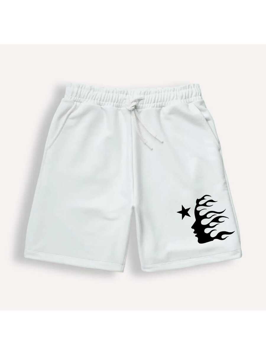 Helstar Short Streetwear 100% Cotton Fleece Bermuda Shorts - trắng - Xem 1