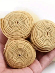 2 Bó tóc nối bằng tóc thật, kiểu sóng thân, màu vàng kim, 180g, dệt hai lớp, phù hợp cho phụ nữ mọi chủng tộc, chiều dài từ 16-30 inch, | Tóc dài và xoăn bồng bềnh | Được nối liền mạch để tạo vẻ ngoài đầy đặn hơn - S613 - Xem 7