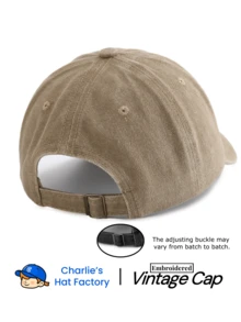 1pc Brazil Style Embroidered Washed Baseball Cap - Retro Aesthetic Sun Hat - Vintage Soft Adjustable Cap Suitable For Travel & Streetwear - Brasileira. - View 3