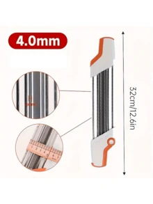 1pc 2-In-1 Chainsaw Chain Sharpener, 3/8" 4mm Chainsaw Sharpening Tool, Portable Handheld Chain Sharpener - Multicolor - View 12