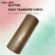 CHEONET Glitter Heat Transfer Vinyl Roll - Vibrant Multi-Color Heat Transfer Vinyl For DIY Fabric Name Tags, T-Shirts And Party Decorations, Easy To Cut, Perfect Iron-On Vinyl For DIY Fabric Projects And Garment Design - Multicolor - View 65