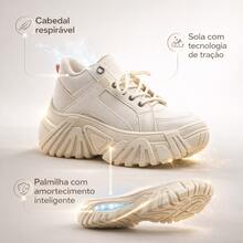 Buffalo PM Women's Sneakers With High Sole Platform Shoe 7cm Height Promotion - 米色 - 查看 1