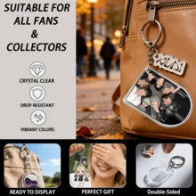 Llavero ALD-1, Llavero de CD, Llavero EUPHORIA, Llavero creativo, Llavero, Llavero laminado por ambos lados, Colgante de bolso, Colgante de coche, Regalo de cumpleaños, Recuerdo de fiesta - Multicolor - Ver 4