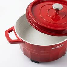 Aoran Red Enamel Pot - US A Type Plug(110-127V) - View 5