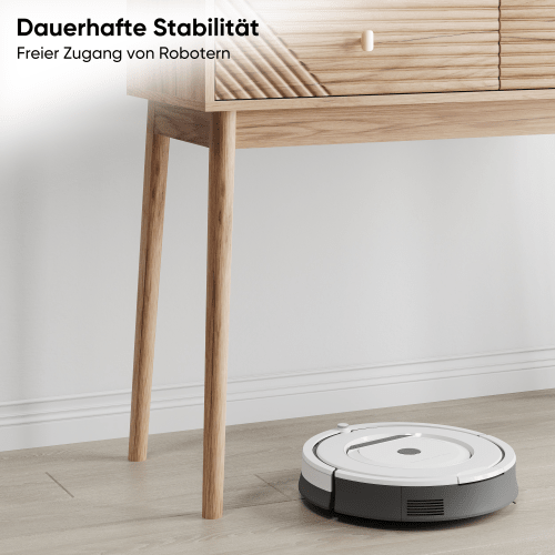 Mid-Century Modern Style Desk/Console With Drawers, Vintage Reception Table With Open Shelves, Modern Coffee Table, Suitable For Living Room, Entryway And Hallway, Oak Color - Khaki - View 7