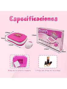Mini Laptop Interactiva Educativa Español/inglés Niños - Rosa - Ver 9