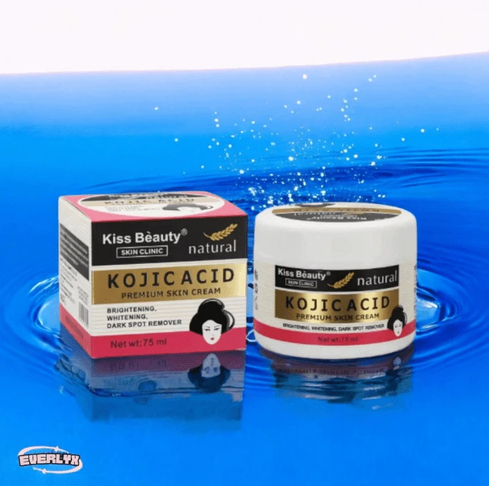 EverlyX Kiss Beauty Kojic Acid Face Cream 30ml ✨ Moisturizing And Brightening - Reduces Dark Spots And Evens Skin Tone - Soft And Lightweight Texture Ideal For Daily Use - Brighter, More Even, And Healthy-Looking Skin - ✅ Shipping To Spain In 24/48h