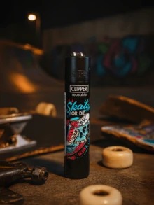 4 Clippers Skate Or Die Sizes MICRO - Kitchen Lighter, Lighter, Igniter, Home Use, Kitchen, Lighting Candles, BBQ, Camping, Travel And Decoration, Party. - 4 滑板或死亡(MICRO) - 查看 5