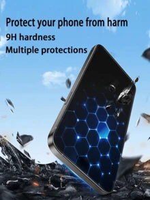 【2 包完全兼容的钢化玻璃屏幕保护膜】兼容三星高清钢化玻璃屏幕保护膜,包括 Galaxy S25、S25+、S25 Edge、S24 FE、Galaxy A8+ (2018) 和 Galaxy X Cover 7。 - 無色 - 查看 6