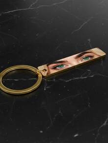 Llavero personalizado con foto del ojo - Regalo de aniversario | Llavero de pareja personalizado, llavero con foto del ojo para novio/a - Multicolor - Ver 3