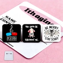 1 Pc 5cm/1.97inch Pin Badge, Button Brooch, Clothes Accessories, Bag Accessories, Stationery Supplies, Office Decor And Accessories, Interesting Gifts For Friends - Cartoon - View 1