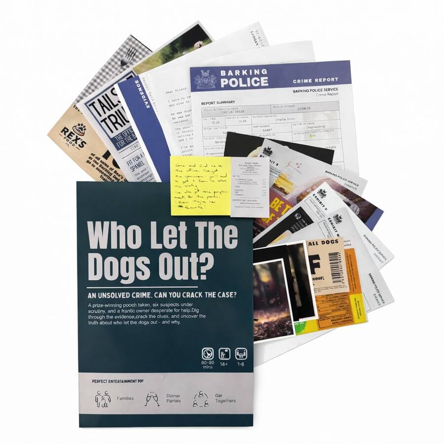 Who Let The Pets Out? – A Cold Case Mystery Game, An Unsolved Crime Full Of Clues, Can You Crack The Case? - Multicolor - View 1