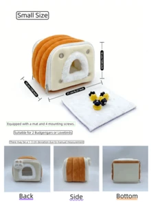 Parrot Warm Nest, Thickened Bird Nest For Winter, Pet Bird Anti-Cold Nest, Cage Mounted Sleeping Nest - View 8