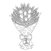 GDTME 绽放乐趣：成人及青少年涂色书，可爱、简约、醒目，24页，单面厚纸印刷，非常适合作为复活节、母亲节、音乐节、婚礼季、返校季和生日礼物。妈妈礼物、韩流、学校用品、文具、复活节礼物、房间装饰、学习用品、办公用品、礼品、派对礼品袋填充物、玩具、2026年毕业派对用品 - 填色本 - 查看 10