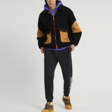Adidas Neo X Jujutsu Kaisen Co-Branded W Jjtk Jacket With Back Print And Button Closure Black Jackets Men - Nhiều màu - Xem 5