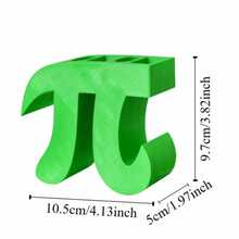 数学节 3.14 圆周率日礼物 创意绿色圆周率笔筒 简约学生文具盒 多功能桌面收纳盒 - 多色 - 查看 7