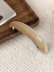 1个复古法式低马尾发夹，大号醋酸纤维弹簧夹，简约优雅发饰 - 彩色 - 查看 8