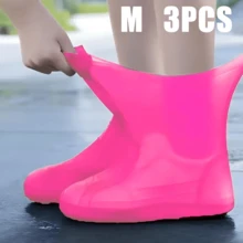 1/3 件装可重复使用硅胶鞋套，黑/白/蓝/黄/粉可选，男女通用，防水防滑旅行鞋套，柔韧透明户外靴套，轻便雨具配件，适合徒步/露营、夏季降温、海滩、旅行、防水保护、圣诞节、圣诞礼物、家居、个性化礼物、房间装饰、母亲节礼物、卧室装饰、花园、厨房装饰、夏季、海滩、旅行必备、房间装饰、软萌、毕业季 - 彩色 - 查看 28