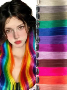 夹式接发 真人发接发 瑞米真人发 - 彩色 - 查看 4