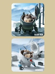 THE MONSTERS HIROSHI YOKOYAMA'S MA.K. SERIES FIGURINES, Sci-Fi Theme Blind Box Figures, Labubu Sci-Fi Style Display Collectibles, Mini Statue Figure Toy Blind Box, Collectible Gift, Exquisite Home Decor Ornament, Birthday And Christmas Gift - Multicolor - View 5