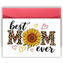 1pc Funny Mother's Day Card Birthday Card Sunflower Design The Perfect Gift For Birthdays Or Mother'S Day - Sets - View 2