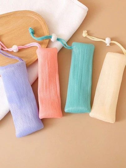 6-Layer Thick Foam Net, Soft Mesh Handmade Facial Cleansing Sponge, Portable Cleansing Foam Bag, Deep Cleansing For Women, Gentle Facial Cleansing Tool For Travel