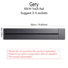 導軌插座電源轉接器 可拆卸旋轉開關 壁掛式軌道 可直接替換 86.118 型壁面板 適用於廚房、客廳、臥室、辦公室、會議室 電源擴展裝置 附 LED 指示燈 - 彩色 - 查看 9