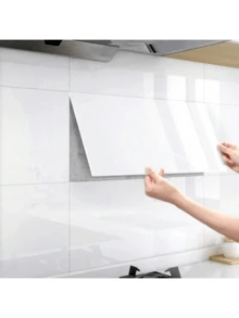 10/30pcs Ceramic Tile Stickers, 3D Kitchen Backsplash Wallpaper, Waterproof Oil-Proof Aluminum Plastic Wall Decals, Self-Adhesive - Tile Stickers - View 11