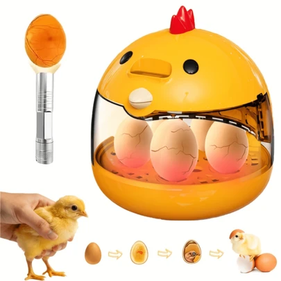 智能溫控孵卵器，手動翻蛋，透明觀察室設計，探索生命，適用於雞、鴨、鵝及各種鳥類蛋