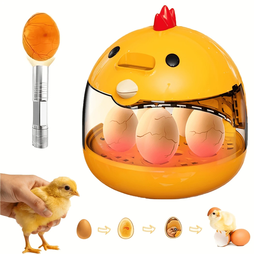 Máy ấp trứng thông minh điều khiển nhiệt độ, tự động xoay trứng, thiết kế buồng quan sát trong suốt, khám phá sự sống, thích hợp cho trứng gà, vịt, ngỗng và các loại chim khác.