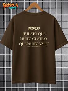 Saint Teresa T-Shirt With Evangelization Phrase, Bible, Biblical, Catholic, Unisex, 100% Cotton, Premium Shirt, New Release, Various Colors, Men's And Women's, Immediate Shipping | Plus Size - Rỉ Nâu - Xem 1