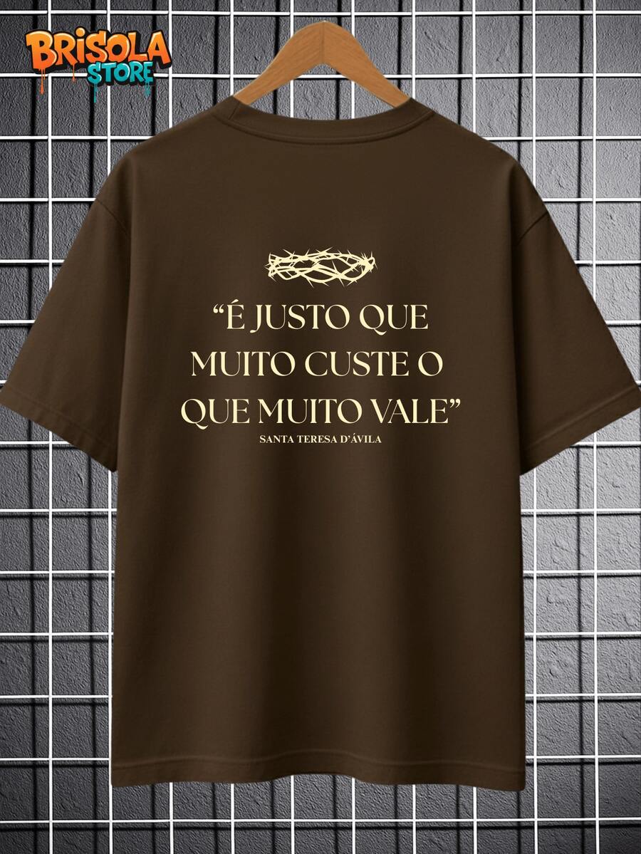 Saint Teresa T-Shirt With Evangelization Phrase, Bible, Biblical, Catholic, Unisex, 100% Cotton, Premium Shirt, New Release, Various Colors, Men's And Women's, Immediate Shipping | Plus Size - Rỉ Nâu - Xem 1