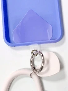 Detachable Colorful Neck Strap Phone Lanyard Holder Clip, Suitable For Phone Cases, Heavy Duty Strap Replacement Parts For All Phone Cases, Solid Color Phone Lanyard With Clip, Can Be Used As Card Holder Gift For Mother, Family, Friends On Birthdays, Festivals, Can Be Used As Phone Charm Or Phone Chain, Phone Case Accessories - Clear - View 7