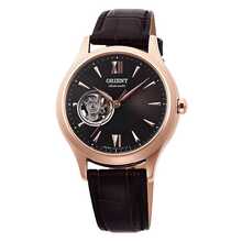 Orient RA-AG0023Y10B Women's Automatic Mechanical Wristwatch, Classic Design, Mechanical Movement, Made In Japan, Self-Winding, Skeleton Design, Brown Dial, Classic Ladies Watch - Brown - View 5