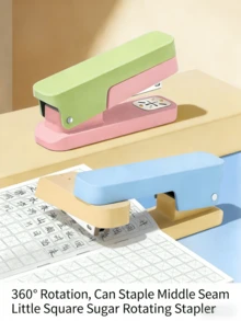 1个迷你立方体旋转订书机，新款学生订书机，可360度旋转，办公订书工具 - 旋轉訂書機 - 查看 7