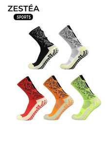 1/3 pares de calcetines deportivos multicolor, calcetines tipo tripulación para fútbol, baloncesto, transpirables, ajuste anatómico, compresión del arco, talón sin costuras, absorción de humedad, elásticos, cómodos para deportes, uso diario, hogar, oficina, caminar, viajes - Multicolor - Ver 3