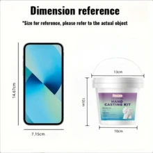 DOWMOO 200g/50g Kit de moldeado de manos para parejas, Molde de manos para el Día de San Valentín en polvo/regalo casero para días festivos, Artesanía de yeso con huella de pie y mano, Mejor regalo para novio/novia, Estilo nuevo o antiguo aleatorio enviado - Multicolor 1 - Ver 5