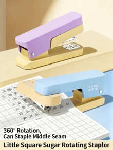 1个迷你立方体旋转订书机，新款学生订书机，可360度旋转，办公订书工具 - 旋轉訂書機 - 查看 3