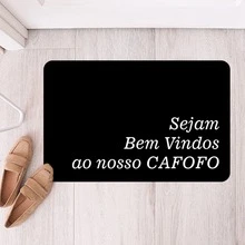 Tapete de Entrada Porta Decorativo Bem Vindo - Antiderrapante Costura Reforçada - TAP 117 - Visão 1
