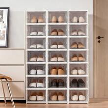 [haosin]6 Camadas Armário de Sapatos/Organizador de Objetos/Prateleira de Armazenamento - Sem Instalação Anti-poeira e Resistente, Organizador de Entrada para Apartamento/Casa/Fazenda, Economizador de Espaço Multifuncional, Ideal para Presente de Natal e Dia das Mães - Branco - Visão 5