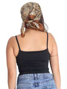 Kit 3 Women's Bodysuit Thin Strap Tank Top Casual Suplex Double Forddo - 黑色/巧克力色/裸色 - 查看 4