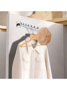 5 Piezas Cascada Exhibidor De Ropa Para Pared Longitud 40 Cm - Plateado - Ver 8