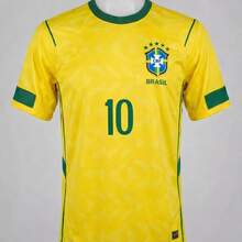 Brazil National Team Yellow Men's Premium Fan Jersey For The 2026 World Cup - 黃色 - 查看 3