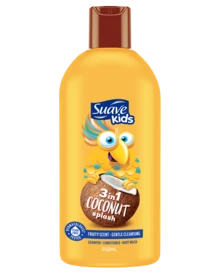 [350ml] Suave Kids 3-en-1 Champú con aroma a coco | Fórmula libre de lágrimas apta para piel sensible | Fácil de enjuagar | Refrescante, no grasoso, promueve la salud del cuero cabelludo - Coconut - Ver 5
