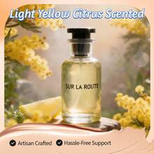 Light Yellow Citrus Scented Perfume - Subtle Unisex Fragrance,Long-Lasting,Perfume For Women,Fragrance Men,Fragrance World - 100ml/3.4 FL.OZ. - 柑橘調 - 查看 1
